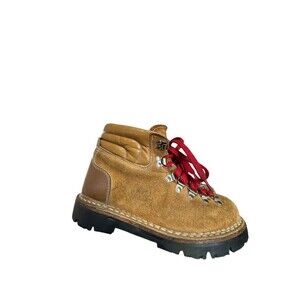Vintage Kinney Unisex M 6 L 8 Colorado Leather Suede Hiking Boots Italy Vibram
